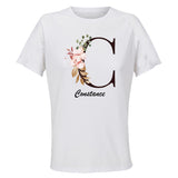 Maillot de Sport Femme pour Constance Lettre - T-Shirt Respirant Polyester Manches Courtes - Cadeau Sportive Anniversaire Noël Fête des Mères