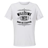 Maillot de Sport Femme 1972 Millesime Grand Cru Ministere Magie - T-Shirt Respirant Polyester Manches Courtes - Cadeau Sportive Anniversaire Noël Fête des Mères