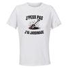 Maillot de Sport Femme Jardinage J'peux Pas - T-Shirt Respirant Polyester Manches Courtes - Cadeau Sportive Anniversaire Noël Fête des Mères