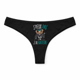 Culotte Tanga Personnalisé Femme Batterie Musique Kopia Jpeux Pas - sous-Vêtement Coton Idée Cadeau Humour Saint Valentin Anniversaire