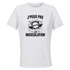 Maillot de Sport Femme Musculation J'peux Pas - T-Shirt Respirant Polyester Manches Courtes - Cadeau Sportive Anniversaire Noël Fête des Mères