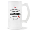 Verre à bière Cavalière adorée femme | Chope de Bière Pinte Idée Cadeau Humour Collègue famille Homme Anniversaire Noël