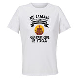 Maillot de Sport Femme Yoga Quinquagenaire - T-Shirt Respirant Polyester Manches Courtes - Cadeau Sportive Anniversaire Noël Fête des Mères