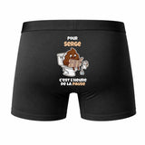 Caleçon Serge pour Serge Heure de la Pause - Humour Boxer Coton Idée Cadeau