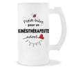 Verre à bière Kinésithérapeute adoré | Chope de Bière Pinte Idée Cadeau Humour Collègue famille Homme Anniversaire Noël