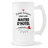 Verre à bière Maître d'hôtel adorée femme | Chope de Bière Pinte Idée Cadeau Humour Collègue famille Homme Anniversaire Noël