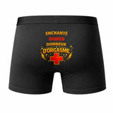 Caleçon Damien Donneur d'Orgasme - Humour Boxer Coton Idée Cadeau