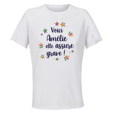 Maillot de Sport Femme pour Amelie Elle Assure - T-Shirt Respirant Polyester Manches Courtes - Cadeau Sportive Anniversaire Noël Fête des Mères