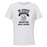 Maillot de Sport Femme Mots Croises Septuagenaire - T-Shirt Respirant Polyester Manches Courtes - Cadeau Sportive Anniversaire Noël Fête des Mères