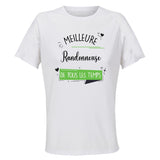 Maillot de Sport Femme Randonneuse Meilleure de Tous Les Temps Femme-1 - T-Shirt Respirant Polyester Manches Courtes - Cadeau Sportive Anniversaire Noël Fête des Mères