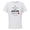 Maillot de Sport Femme pour Avocate Damour - T-Shirt Respirant Polyester Manches Courtes - Cadeau Sportive Anniversaire Noël Fête des Mères