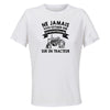 Maillot de Sport Femme Tracteur Quarantenaire - T-Shirt Respirant Polyester Manches Courtes - Cadeau Sportive Anniversaire Noël Fête des Mères