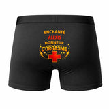 Caleçon Alexis Donneur d'Orgasme - Humour Boxer Coton Idée Cadeau