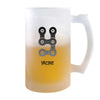 Verre à Bière Yacine Lettre Chaine | Chope de Bière Pinte | Idée Cadeau Prénom Motard Biker Mob Anniversaire Papa Collègue Départ Retraite Noël