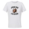 Maillot de Sport Femme Poterie J'peux Pas - T-Shirt Respirant Polyester Manches Courtes - Cadeau Sportive Anniversaire Noël Fête des Mères