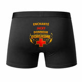Caleçon Jacky Donneur d'Orgasme - Humour Boxer Coton Idée Cadeau
