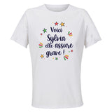 Maillot de Sport Femme Sylvia Elle Assure - T-Shirt Respirant Polyester Manches Courtes - Cadeau Sportive Anniversaire Noël Fête des Mères