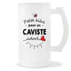Verre à bière Caviste adoré | Chope de Bière Pinte Idée Cadeau Humour Collègue famille Homme Anniversaire Noël