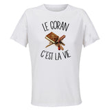Maillot de Sport Femme Coran C'est La Vie - T-Shirt Respirant Polyester Manches Courtes - Cadeau Sportive Anniversaire Noël Fête des Mères