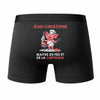 Caleçon Jean-Christophe Maitre du Feu et de la Chipolata - Humour Boxer Coton Idée Cadeau BBQ