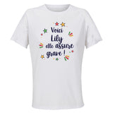 Maillot de Sport Femme Lily Elle Assure - T-Shirt Respirant Polyester Manches Courtes - Cadeau Sportive Anniversaire Noël Fête des Mères