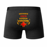 Caleçon Dimitri Donneur d'Orgasme - Humour Boxer Coton Idée Cadeau