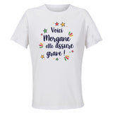 Maillot de Sport Femme Morgane Elle Assure - T-Shirt Respirant Polyester Manches Courtes - Cadeau Sportive Anniversaire Noël Fête des Mères