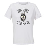 Maillot de Sport Femme Husky C'est La Vie - T-Shirt Respirant Polyester Manches Courtes - Cadeau Sportive Anniversaire Noël Fête des Mères