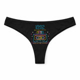 Culotte Tanga Personnalisé Femme 1992 Edition Limitee - sous-Vêtement Coton Idée Cadeau Humour Saint Valentin Anniversaire