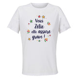 Maillot de Sport Femme Zelie Elle Assure - T-Shirt Respirant Polyester Manches Courtes - Cadeau Sportive Anniversaire Noël Fête des Mères