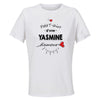 Maillot de Sport Femme Yasmine Damour - T-Shirt Respirant Polyester Manches Courtes - Cadeau Sportive Anniversaire Noël Fête des Mères