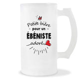 Verre à bière Ébéniste adoré | Chope de Bière Pinte Idée Cadeau Humour Collègue famille Homme Anniversaire Noël