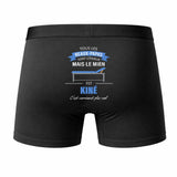 Caleçon Beau-Papa Kine - Humour Boxer Coton Idée Cadeau Fête des Pères