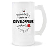 Verre à bière Développeur adoré | Chope de Bière Pinte Idée Cadeau Humour Collègue famille Homme Anniversaire Noël
