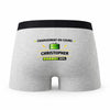 Caleçon Chargement en Cours Christopher - Humour Boxer Gris Idée Cadeau