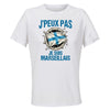 Maillot de Sport Femme Marseillais J'peux Pas - T-Shirt Respirant Polyester Manches Courtes - Cadeau Sportive Anniversaire Noël Fête des Mères