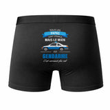 Caleçon Papa Gendarme - Humour Boxer Coton Idée Cadeau Fête des Pères