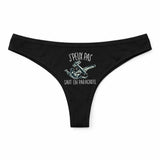 Culotte Tanga Personnalisé Femme Saut en Parachute Kopia Jpeux Pas - sous-Vêtement Coton Idée Cadeau Humour Saint Valentin Anniversaire