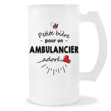 Verre à bière Ambulancier adoré | Chope de Bière Pinte Idée Cadeau Humour Collègue famille Homme Anniversaire Noël