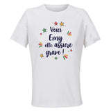 Maillot de Sport Femme Emy Elle Assure - T-Shirt Respirant Polyester Manches Courtes - Cadeau Sportive Anniversaire Noël Fête des Mères