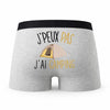 Caleçon Camping - Humour Boxer Gris Idée Cadeau Passion