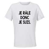 Maillot de Sport Femme Je Rale Donc Je suis - T-Shirt Respirant Polyester Manches Courtes - Cadeau Sportive Anniversaire Noël Fête des Mères