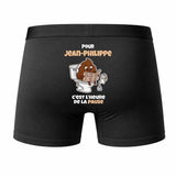 Caleçon Jean-Philippe pour Jean-Philippe Heure de la Pause - Humour Boxer Coton Idée Cadeau