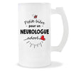 Verre à bière Neurologue adoré | Chope de Bière Pinte Idée Cadeau Humour Collègue famille Homme Anniversaire Noël