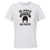 Maillot de Sport Femme Pilote Quarantenaire - T-Shirt Respirant Polyester Manches Courtes - Cadeau Sportive Anniversaire Noël Fête des Mères