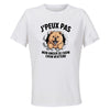 Maillot de Sport Femme Chow Chow J'peux Pas - T-Shirt Respirant Polyester Manches Courtes - Cadeau Sportive Anniversaire Noël Fête des Mères