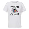 Maillot de Sport Femme Tricot J'peux Pas - T-Shirt Respirant Polyester Manches Courtes - Cadeau Sportive Anniversaire Noël Fête des Mères