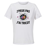 Maillot de Sport Femme Tricot J'peux Pas - T-Shirt Respirant Polyester Manches Courtes - Cadeau Sportive Anniversaire Noël Fête des Mères