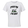 Maillot de Sport Femme Gold J'peux Pas - T-Shirt Respirant Polyester Manches Courtes - Cadeau Sportive Anniversaire Noël Fête des Mères