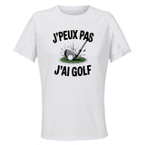 Maillot de Sport Femme Gold J'peux Pas - T-Shirt Respirant Polyester Manches Courtes - Cadeau Sportive Anniversaire Noël Fête des Mères